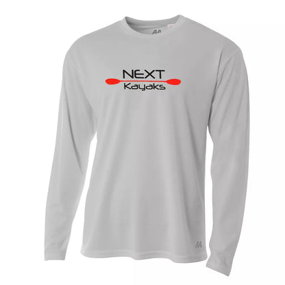 NEXT Kayaks Long Sleeve Sun Shirt Silver Small