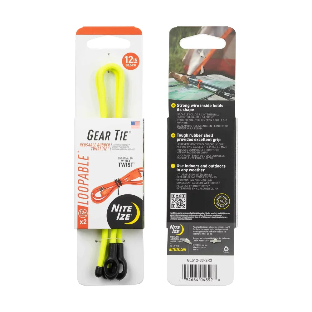 Nite Ize Gear Tie® Loopable™ Twist Tie Camping Tools – Image 2