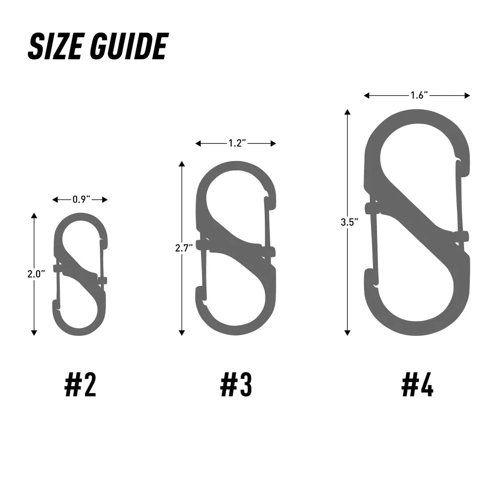 Nite Ize S-Biner® SlideLock® Stainless Steel Camping Tools – Image 1