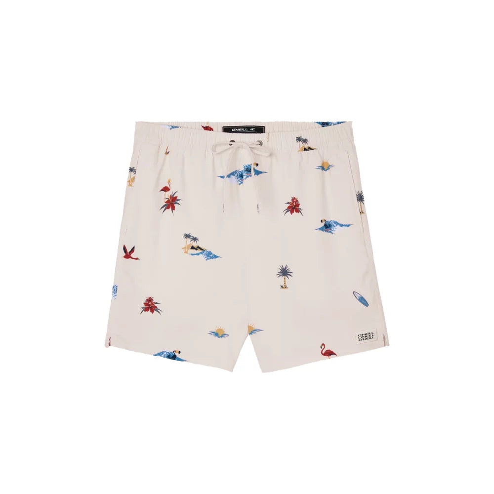 O'Neill Hermosa E-Waist 17" Boardshorts Pink Medium Mens Boardshorts – Image 1