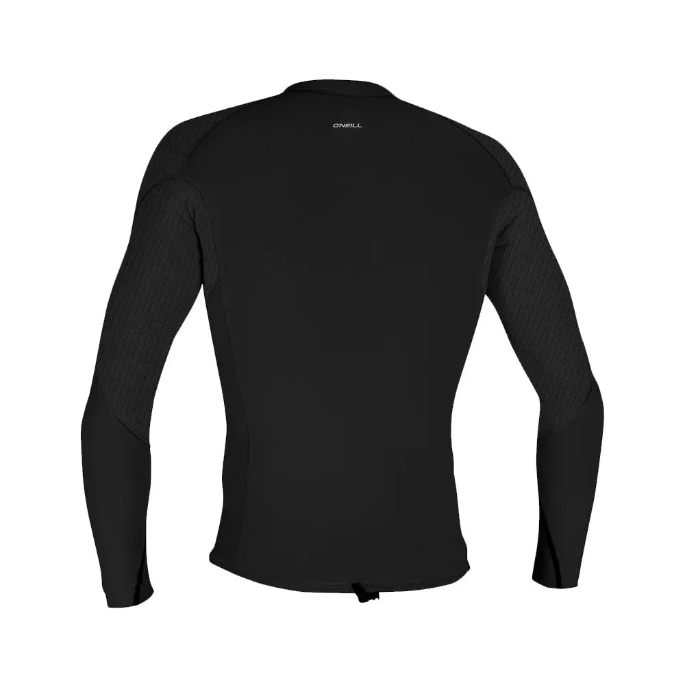 O'Neill HyperFreak 1.5mm Long Sleeve Top Black/Black Small Mens Rashguard – Image 2