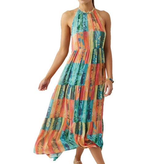O'Neill Jennifer Maxi Dress Multicolor Large Womens Dresses – Image 1