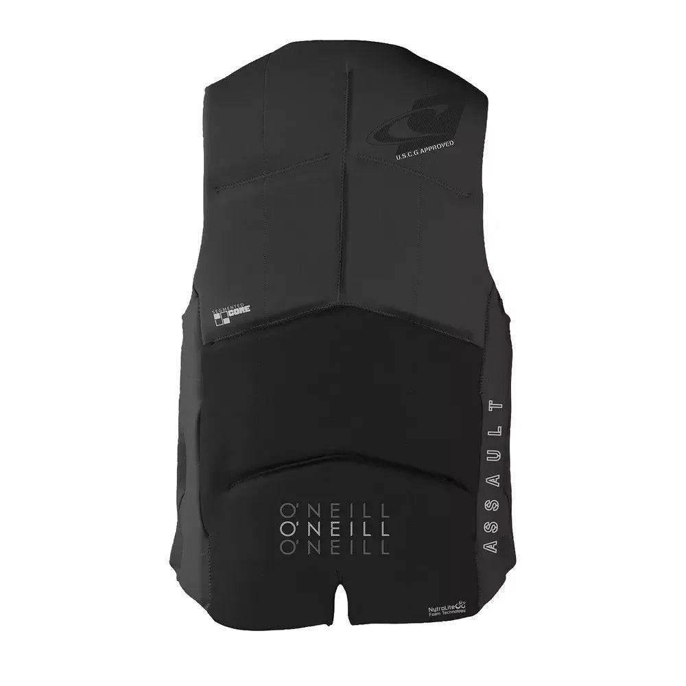O'Neill Men's Assault USCG Life Vest Black/Graphite XL Mens Rashguard – Image 2