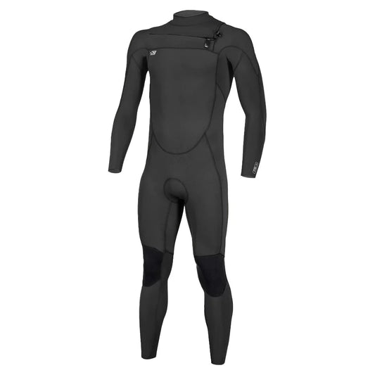 O'Neill Men's Ninja 3/2 Chest Zip Full Wetsuit Black/Black Large Fullsuit – Image 1