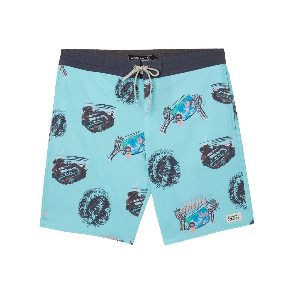 O'Neill Rail to Rail Cruzer 19" Boardshort Turquoise Mens Boardshorts – Image 1