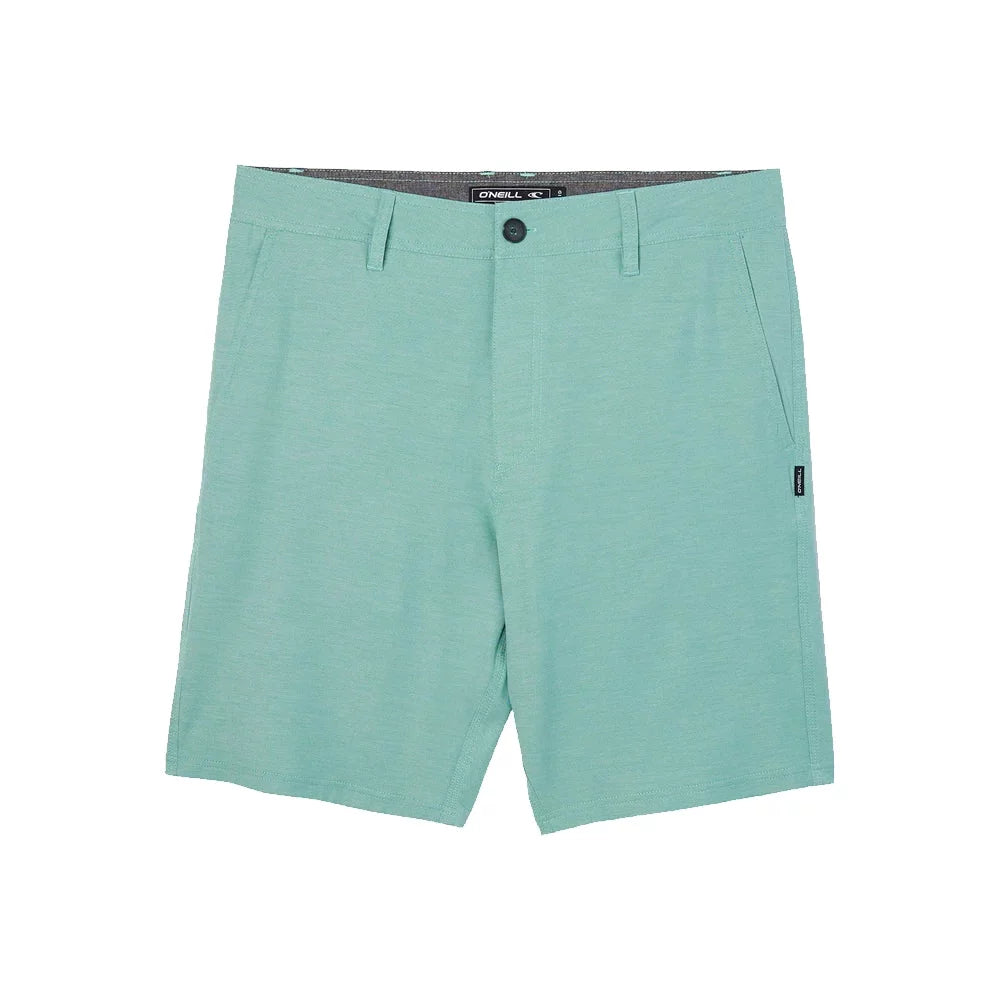 O'Neill Reserve Light Check 19" Hybrid Shorts Aqua Wash Mens Shorts – Image 1