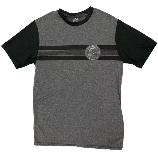 O'Neill Skins Short Sleeve Graphic Rashguard Tee Black / Grey Small Mens Rashguard – Image 1