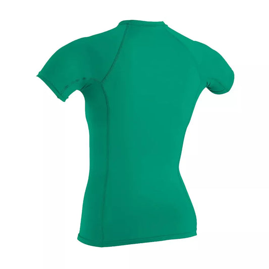 O'Neill Women's Basic Skins UPF 50+ Short Sleeve Rashguard Seaglass Large Womens Rashguard – Image 2