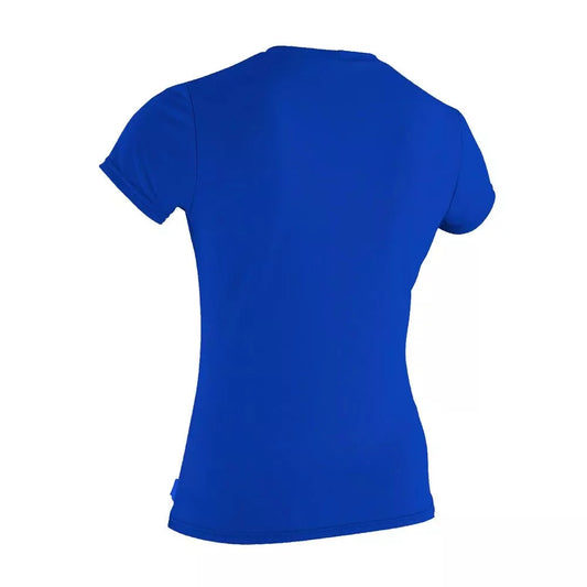 O'Neill Women's Basic Skins UPF 50+ Short Sleeve Sun Shirt Tahitian Blue Womens Rashguard – Image 2