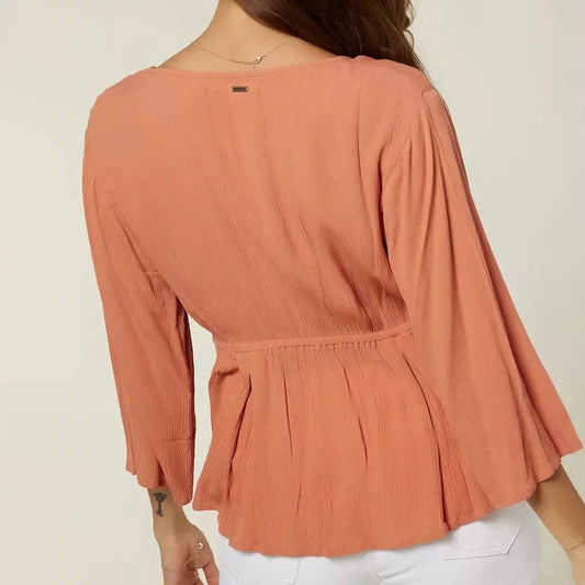 O'Neill Women's Celine Top Aragon Large Womens Shirt – Image 2