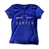 O'Neill Women's Graphic Basic Skins UPF 50+ Short Sleeve Sun Shirt Cobalt/Papaya Large Womens Rashguard – Image 1