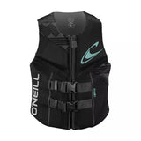 O'Neill Women's Reactor USCG Vest Black/Black Life Jacket – Image 1