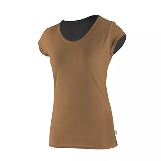 O'Neill Women's Solid Cap Sleeve Top Bronze Medium Womens Rashguard – Image 1