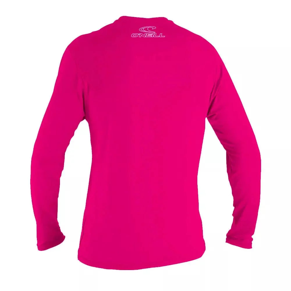 O'Neill Youth Basic Skins Long Sleeve Sun Shirt Watermelon Kids Rashguard – Image 2
