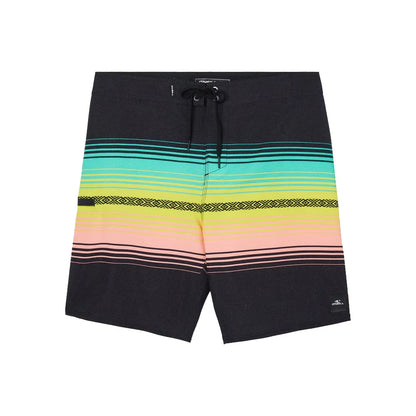 O'Neill Youth Hyperfreak Heat Stripe Line 16" Board Shorts Black Mens Boardshorts – Image 1