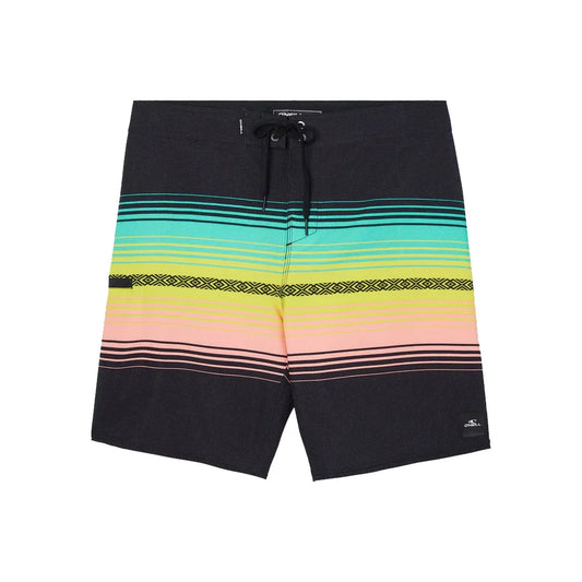 O'Neill Youth Hyperfreak Heat Stripe Line 16" Board Shorts Black Mens Boardshorts – Image 1