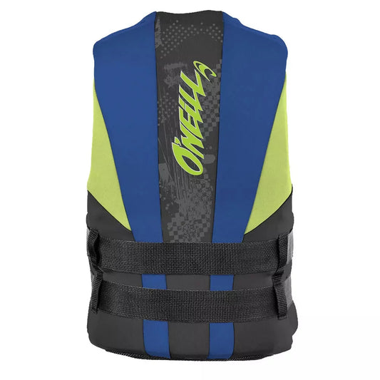 O'Neill Youth Reactor USCG Vest Black/Pacific/Dayglo Life Jacket – Image 2