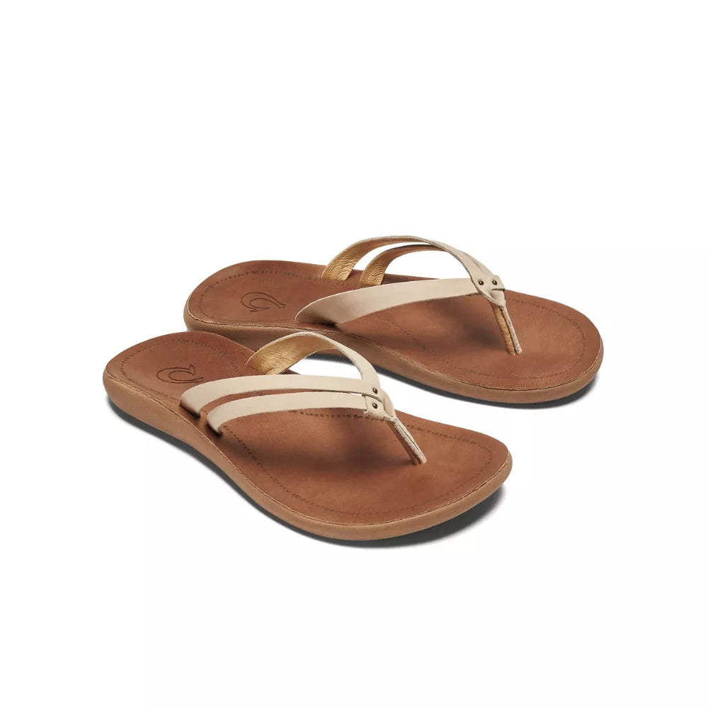 OluKai Kapehe Luana Womens Sandals Tapa/Sahara 10