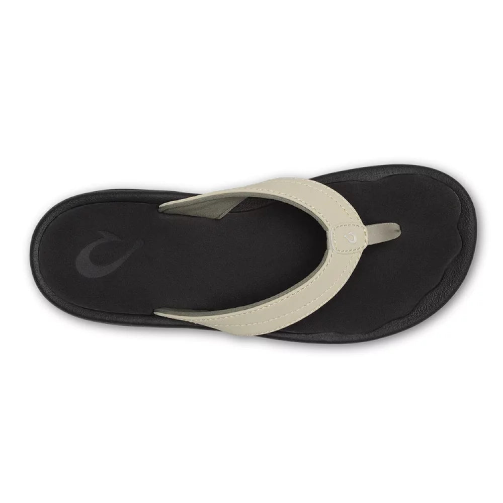 Olukai ‘Ohana Ecru / Black Womens Sandals – Image 3