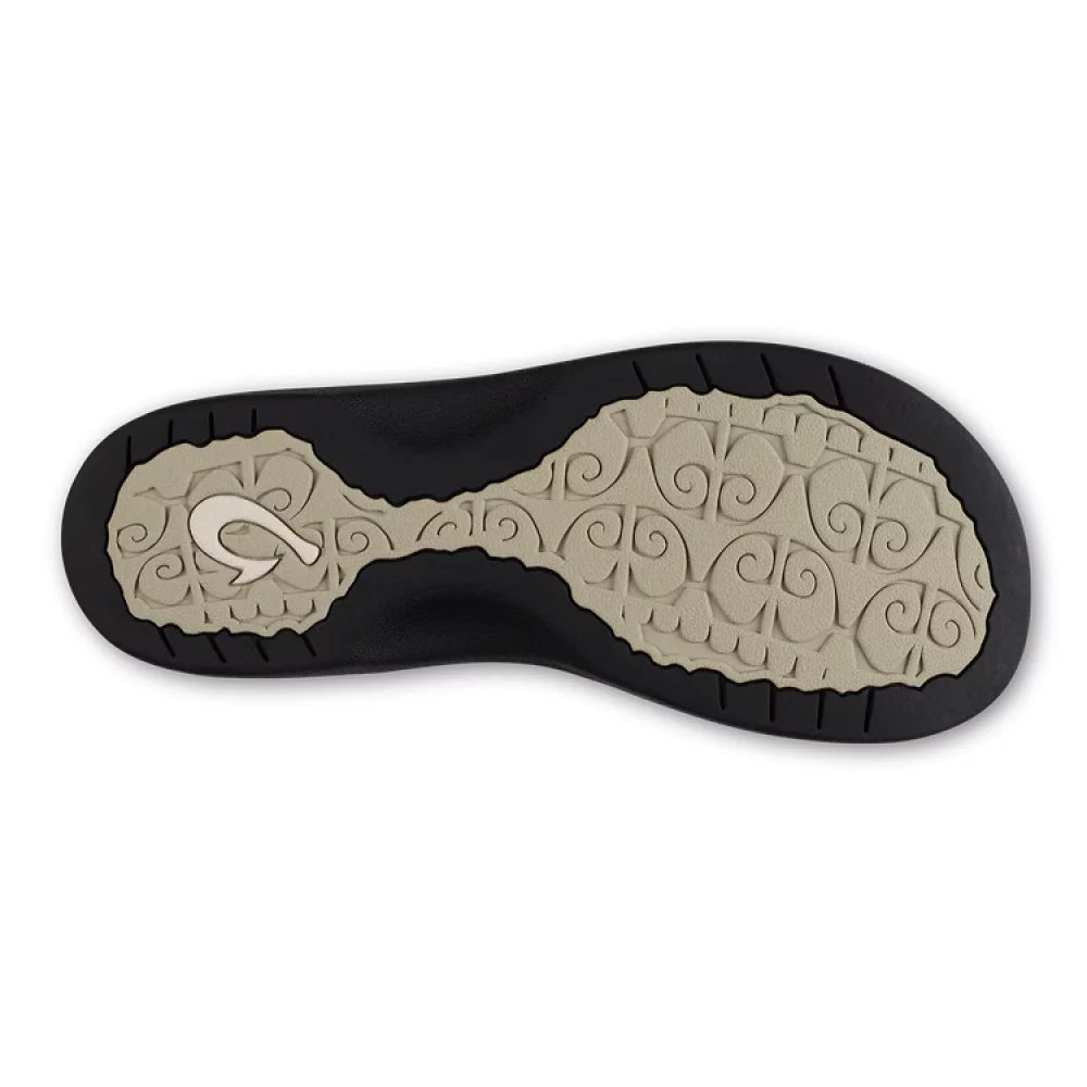 Olukai ‘Ohana Ecru / Black Womens Sandals – Image 4