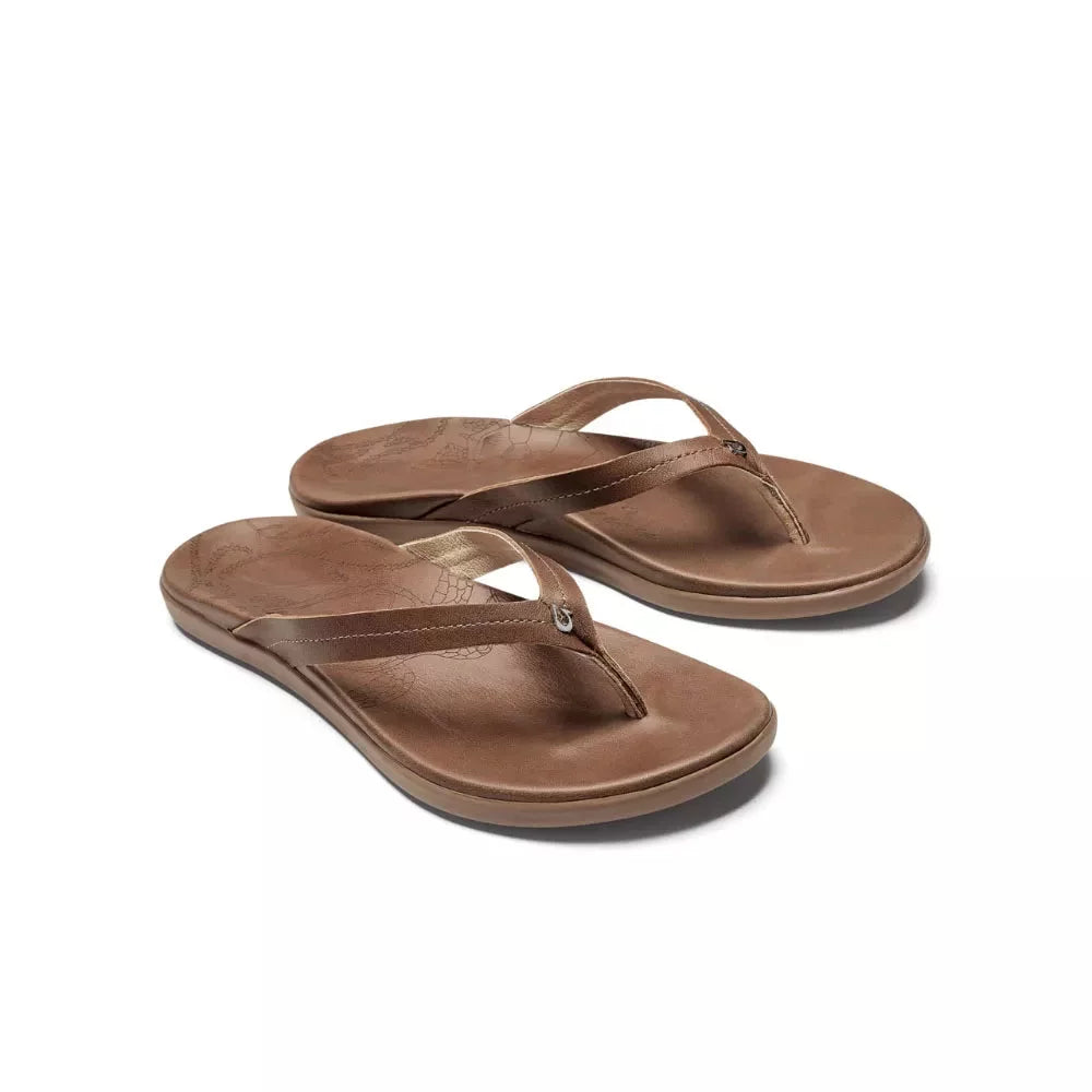 Olukai Women's Honu Sandal Tan Womens Sandals – Image 1