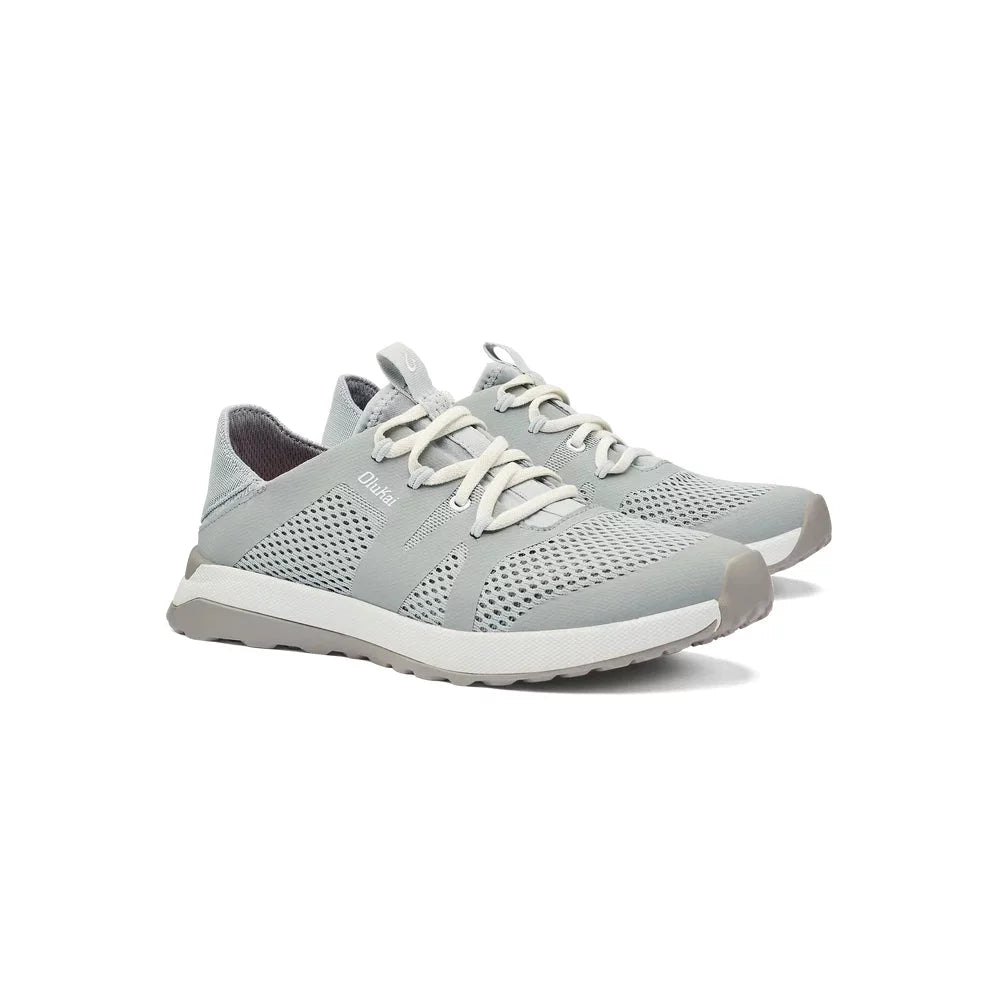 Olukai Women's Huia Athleisure Sneakers Pale Grey Womens Shoes – Image 1