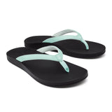 Olukai Women's Puawe Sandals Sea Glass/Black Womens Sandals – Image 1