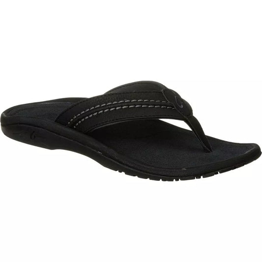 OluKai Hokua Sandal Black/Dark Shadow 14