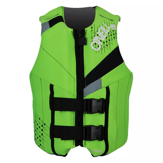 O'Neill Teen Reactor USCG Vest Dayglo/Black/Flint