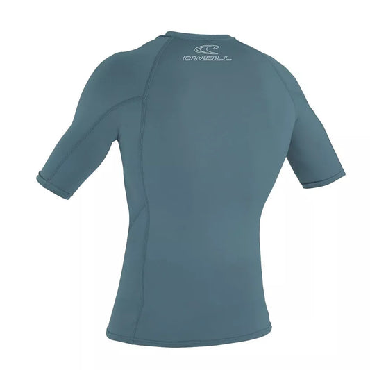 O'Neill Basic Skins UPF 50+ Short Sleeve Rash Guard Dusty Blue Small