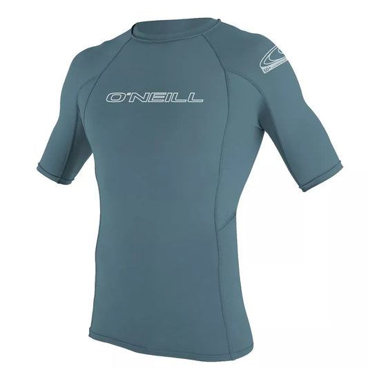 O'Neill Basic Skins UPF 50+ Short Sleeve Rash Guard Dusty Blue Small