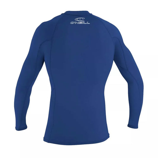 O'Neill Basic Skins UPF50+ Long Sleeve Rash Guard Pacific Small