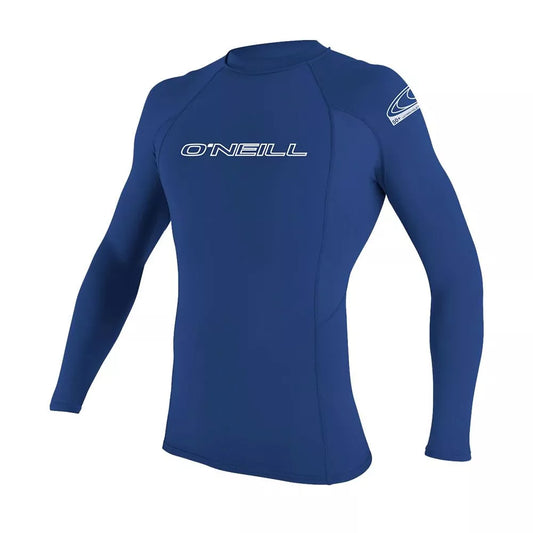 O'Neill Basic Skins UPF50+ Long Sleeve Rash Guard Pacific Small