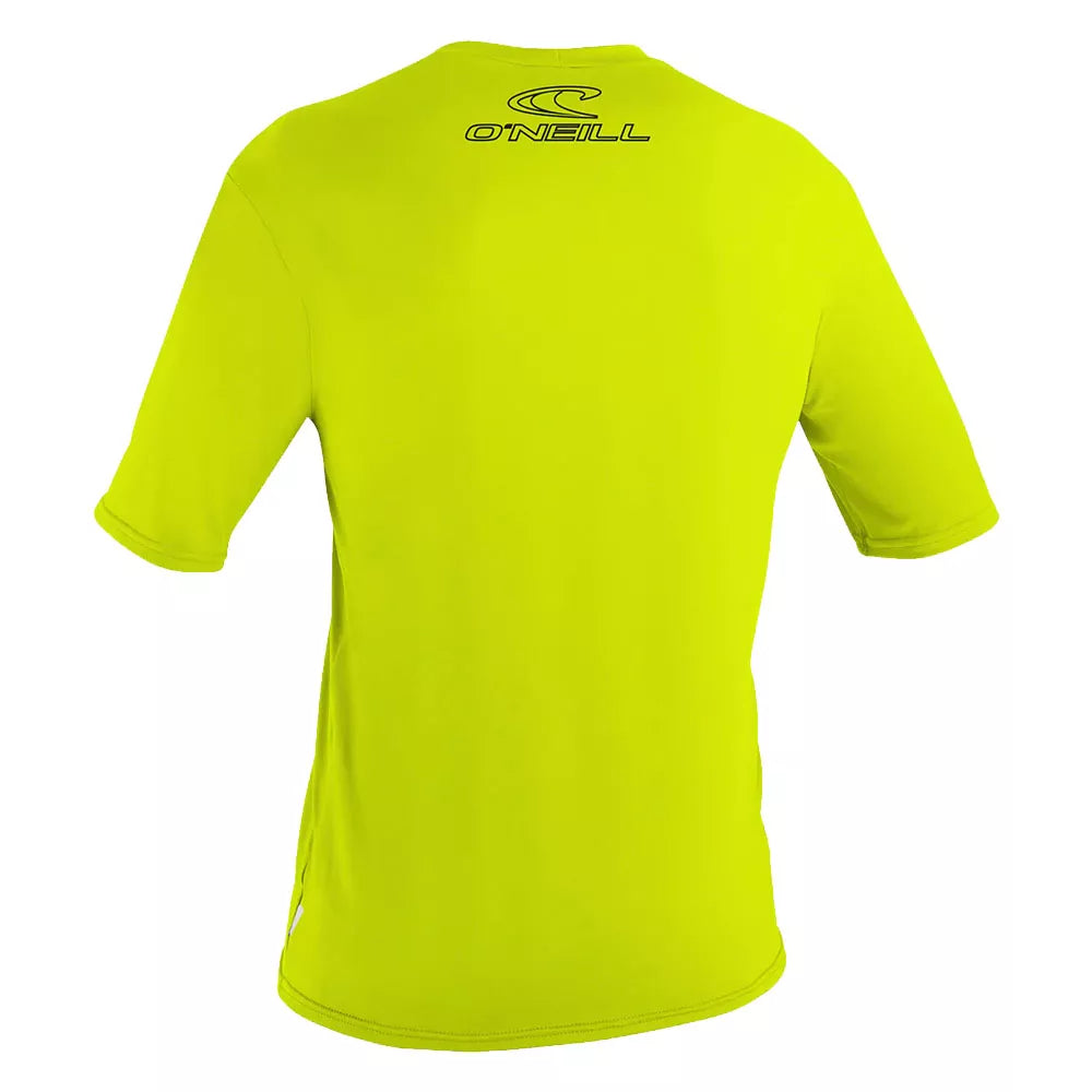 O'Neill Youth Basic Skins UPF50+ Short Sleeve Shirt Lime 10