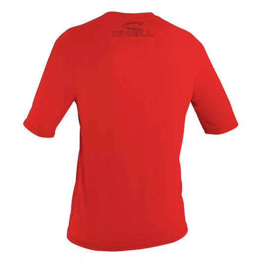 O'Neill Youth Basic Skins UPF50+ Short Sleeve Shirt Red 4