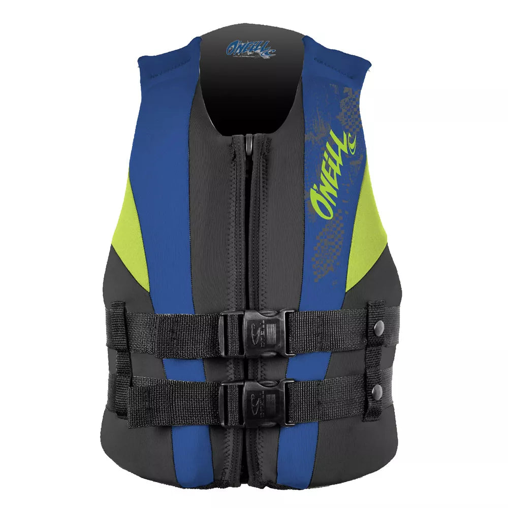 O'Neill Youth Reactor USCG Vest Black/Pacific/Dayglo