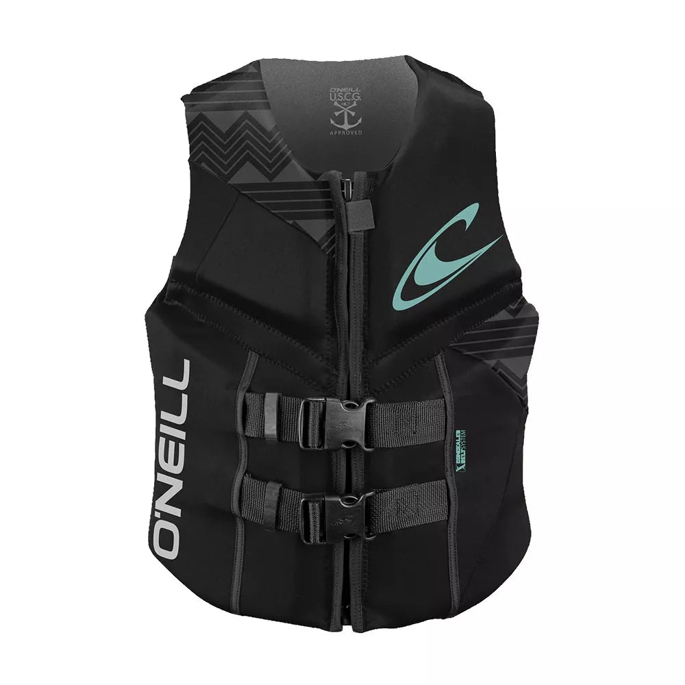 O'Neill Women's Reactor USCG Vest Black/Black 4