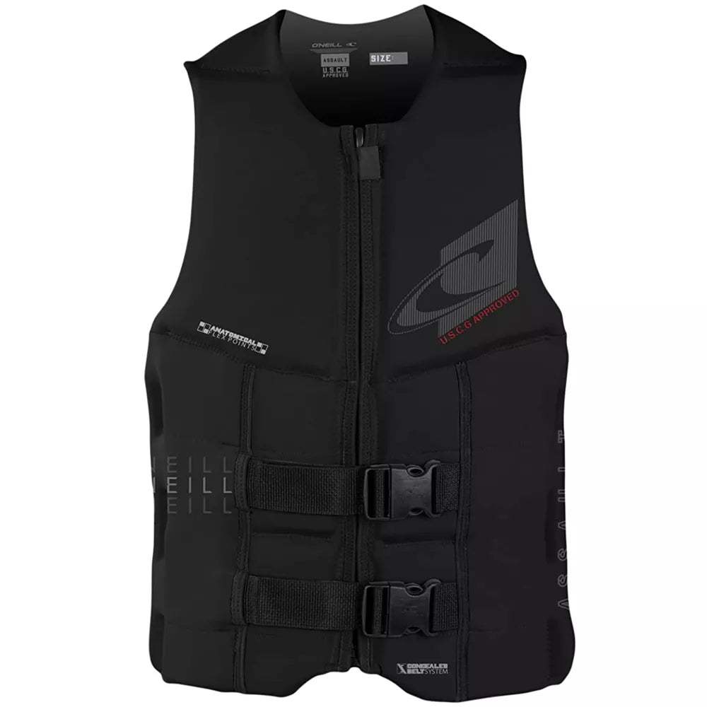 O'Neill Men's Assault USCG Life Vest Black/Black XL