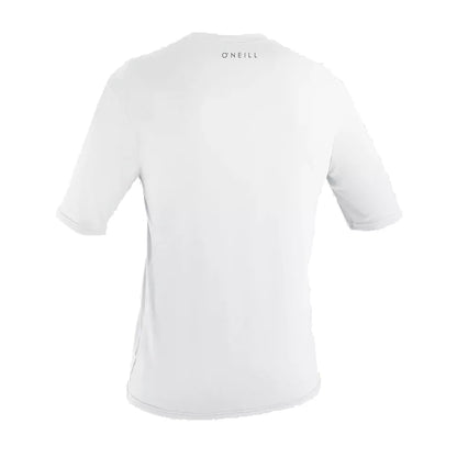 O'Neill Basic Skins 30+ UPF Short Sleeve Sun Shirt White Large