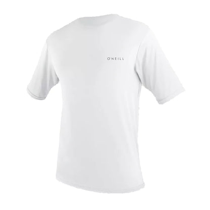 O'Neill Basic Skins 30+ UPF Short Sleeve Sun Shirt White Large