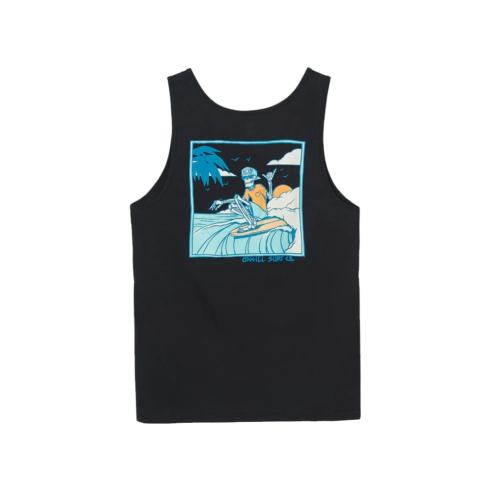 O'Neill Beach Fossil Tank Top Black Medium