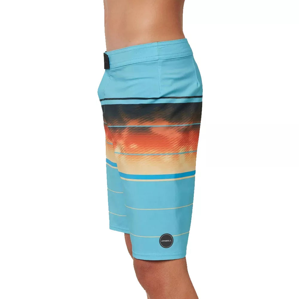 O'Neill Boy's Hyperfreak Hydro Wanderer Boardshorts Cyan