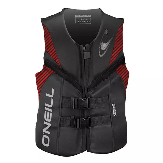 O'Neill Reactor USCG Life Vest Graphite/Red/Black Large