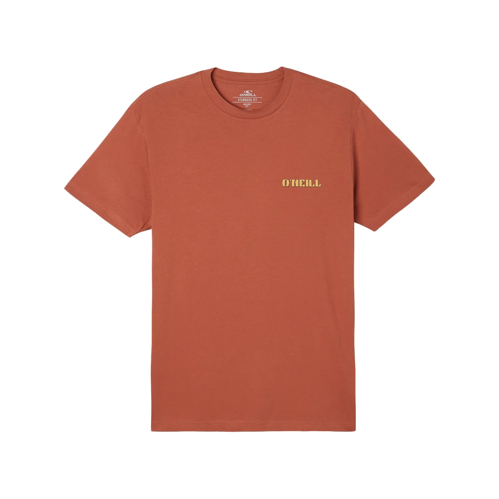 O'Neill Hidden Point Short Sleeve Tee Shirt Clay Small