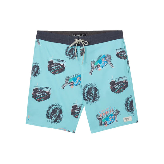 O'Neill Youth Rail To Rail Cruizer 16" Boardshort Turquoise 23