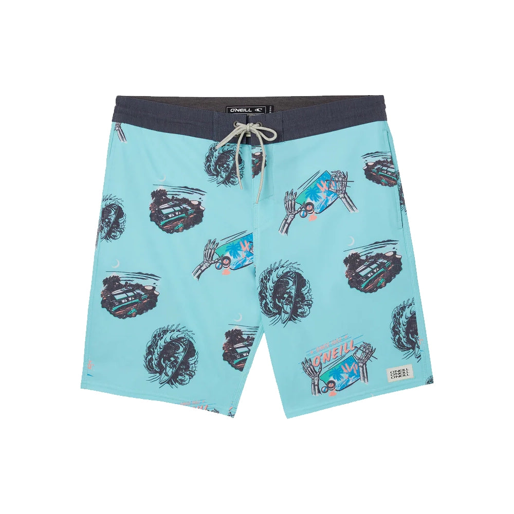 O'Neill Youth Rail To Rail Cruizer 16" Boardshort Turquoise 24