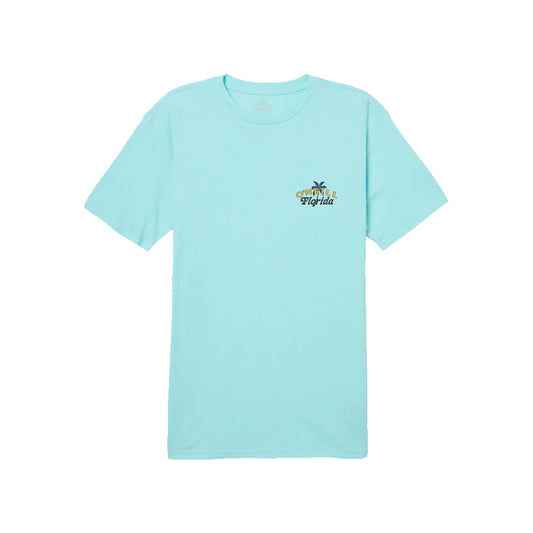 O'neill Twin Palms Short Sleeve Tee Turquoise Medium