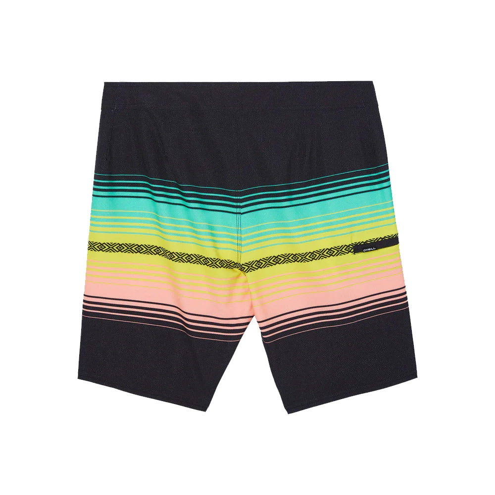 O'Neill Youth Hyperfreak Heat Stripe Line 16" Board Shorts Black 23