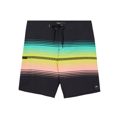 O'Neill Youth Hyperfreak Heat Stripe Line 16" Board Shorts Black 23