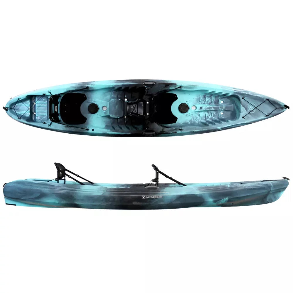 Perception Kayaks Tribe 13.5 Tandem Sit-On-Top Kayak Dapper – Image 1